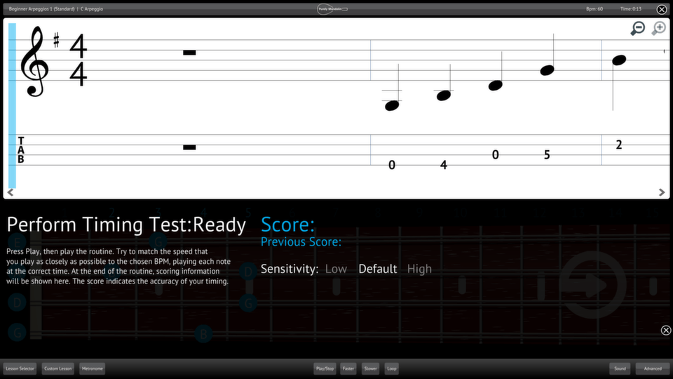 Purely Mandolin Screenshot Perform Testing Ability