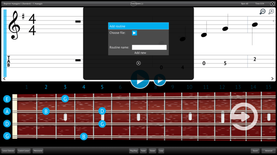 Purely Mandolin Screenshot Add Import Content