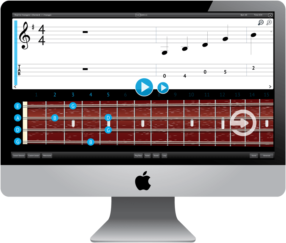 Purely Mandolin Software Application Screenshot